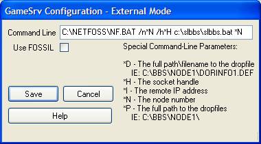 External Mode settings